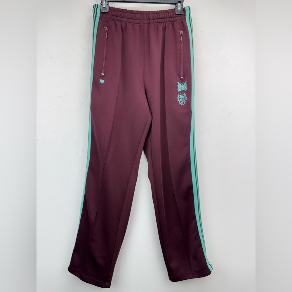 Needles Nepenthes size Large Girls Don’t Cry Brown Straight Leg Track Pants